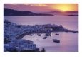 Sunset Over Coastline And Mountains, Mykonos