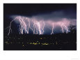 Lightning at night