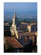 Aerial of church, Provence, FR