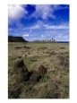 Moai At Ahu Tongariki, Easter Island, Chile