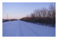 Snowy Road, Gimli, Manitoba Scenic Streets & Roadways
