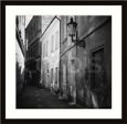 Sunlight Falling on a Deserted Narrow Street Scenic Streets & Roadways