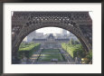 View Through The Eiffel Tower, Paris, France