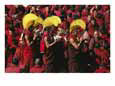 Buddist monks at Nechung Monastery during Losar festivities