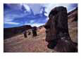 Gigantic Moai Dot the Crater of This Dead Volcano