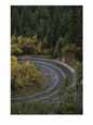 Aerial View of a Runner on a Winding Road in Oak Creek Canyon