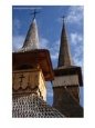 Greco-Catholic Dragomiresti Church Spires., Dragomiresti, Vaslui, Romania,
