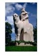 Large Carved Stone Statue Of Grand Duke Vytautas, Birstonas, Lithuania