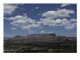 View of Sedona with red sandstone mountains in the distance