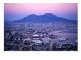 Harbour And Mt Vesuvio (1,227M) At Dusk Seen From Castel Sant