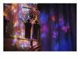 Rich Colors Projected from Stained Glass Windows onto Walls