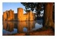 Bodiam Castle Reflected in Moat, East Sussex, England