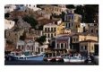 Buildings Overlooking The Harbour., Symi Island, Greece