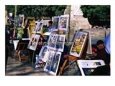 Art Sellers On La Rambla ., Barcelona, Catalonia, Spain