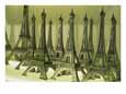 Display of Miniature Eiffel Towers in Charles De Gaulle Airport Store