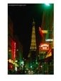 Eiffel Tower from Rue St. Dominique at Night Paris, France