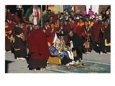 Ritual ceremony in the courtyard of Tsurphu during Losar celebration