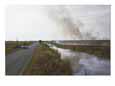 Grass Fire Along the Tamiami Trail, Near Ochopee