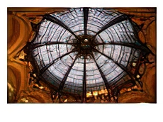 Art-Deco Ceiling Rose In The 19Th Century Galerie Lafayette Department Store., Paris, France