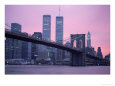 Brooklyn Bridge, Twin Towers, NYC, NY