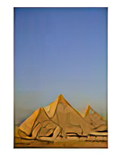 A View of the Great Pyramids of Giza