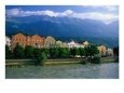 Buildings on Banks of Inn River, Innsbruck, Austria