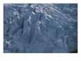 A glacier icefall from the Cordillera Sarmiento