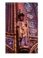 Statue of Apostle in Upper Chapel of Saint Chapelle, Paris, France
