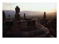 Statue Of Buddha At Dusk Borobudur, Java, Central Java, Indonesia
