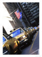Taxis Lined Up in New York City