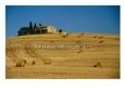 Hay Bales and Farm House Near Pienza, Pienza, Tuscany, Italy