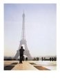 Tourist Taking  Photograph Of The Eiffel Tower., Paris, Ile-De-France, France