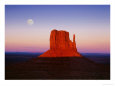 Moon Over Monument Valley, Arizona