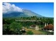 Small Village at Base of Gunung Agung Mountain Tulamben, Bali, Indonesia