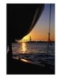 Statue Of Liberty At Sunset From Staten Island Ferry., New York City, New York, U.S.A.