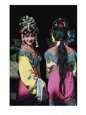 Two Chinese Women in Theatrical Makeup and Costume
