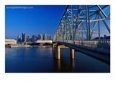 Taylor-Southgate Bridge On Ohio River With  City In Background, Cincinnati, U.S.A.