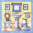 Blue Bathroom - Sink