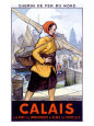 French Port Calais Fishing Women Poster