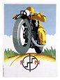 1925 Czech FN Motorcycle Poster