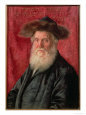 Portrait of the Rabbi of Nadvorno, circa 1910 Figurative Portraits