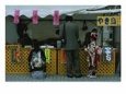 Man and Children Wearing Kimonos Are Served Food from a Vendor