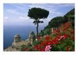 Scenic View of Villa Rufolo Terrace Gardens and Wagner Terrace