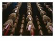Spirals of Incense Burning in a Buddhist Temple in Kuala Lumpur
