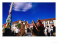 Tibetans Walking Around Jokhang Temple Spinning Prayer Wheels in Barkhor Square, Lhasa, China