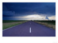 Arnhem Highway and storm clouds in the wet season, Kakadu National Park, Australia