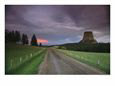 Twilight View down a Dirt Road towards Devils Tower Scenic Streets & Roadways