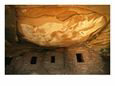 Ancient American Indian Granary Nestled under an Overhang