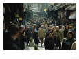 A Turkish street scene filled with shops and shoppers.