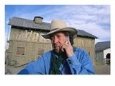 A Cowboy on an Incongruous Cell Phone at This Western Movie Location